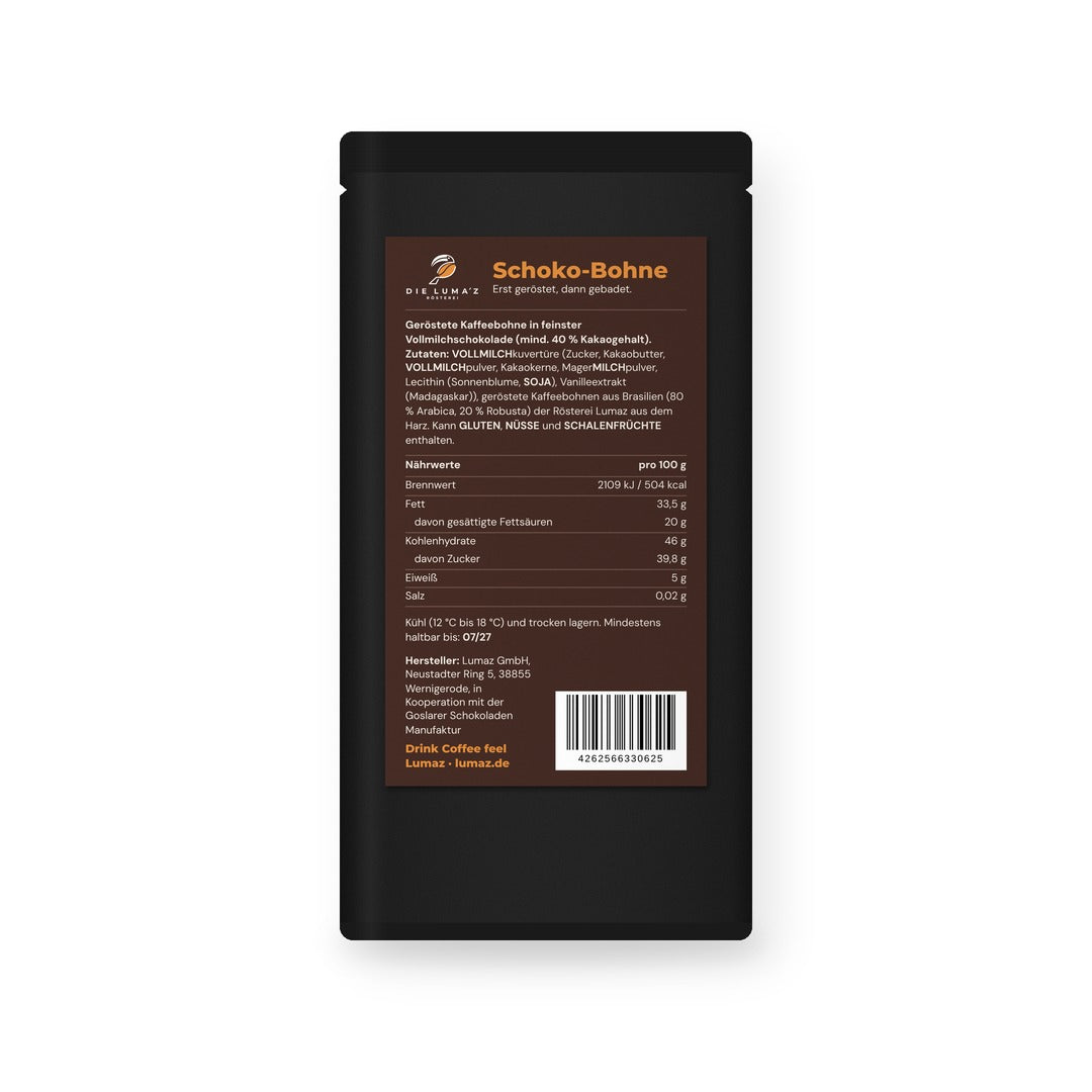 Die Schoko-Bohne | Kaffeebohne in Vollmilchschokolade